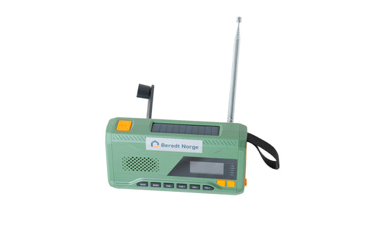 nødradio dab+ fm solcellelader, sveiv, batteridreven, mobillader 2