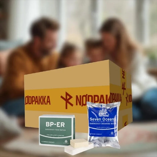 Hjemmepakka - Nødproviant fra Nødpakka®️