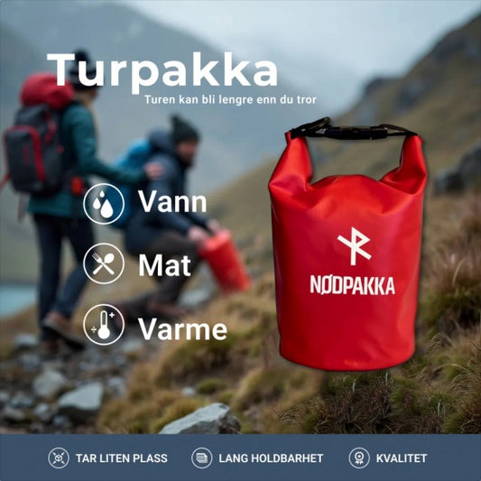 Turpakka - Nødproviant fra Nødpakka®️