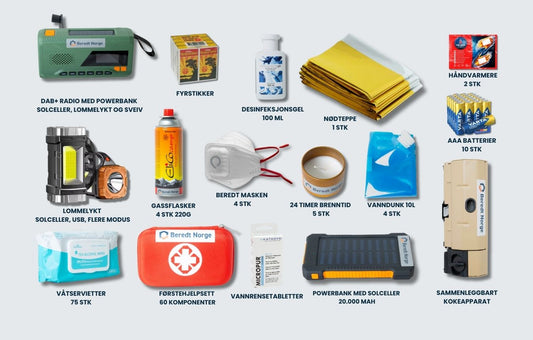 Beredskapskasse overlevelseskit survivalkit
